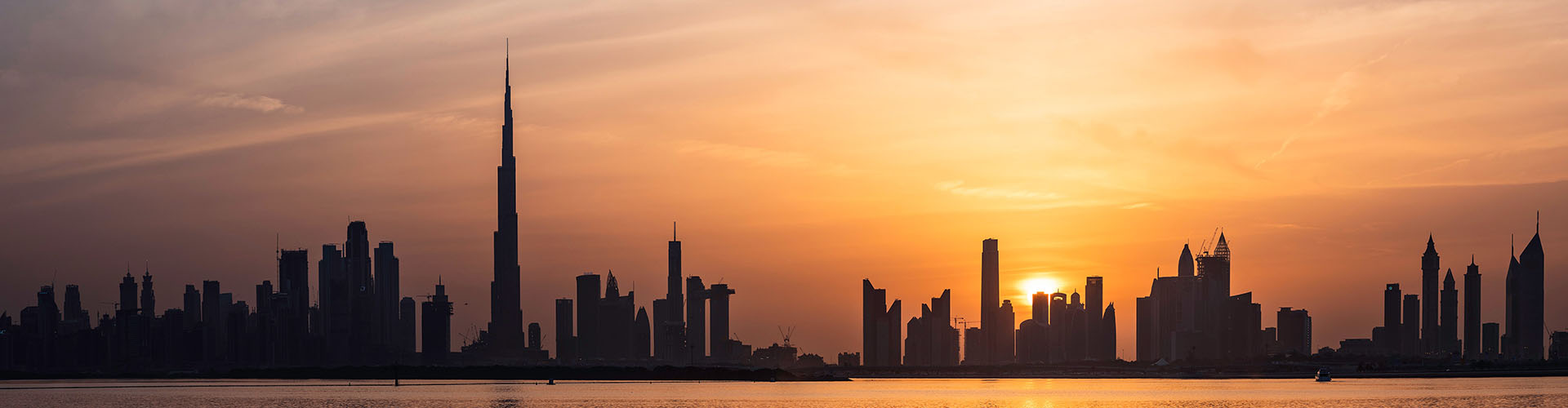Pôr do sol em Dubai